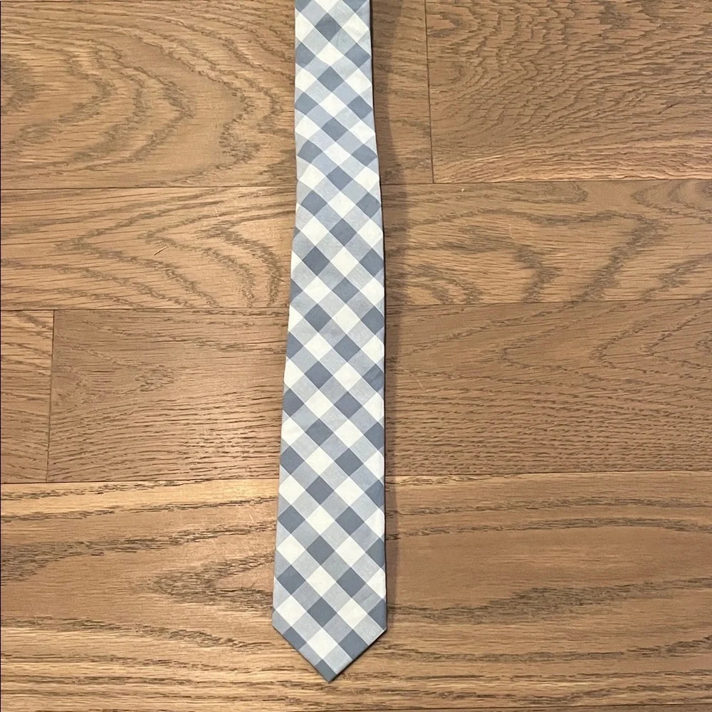Crewcuts Blue and White Checkered Kids Tie